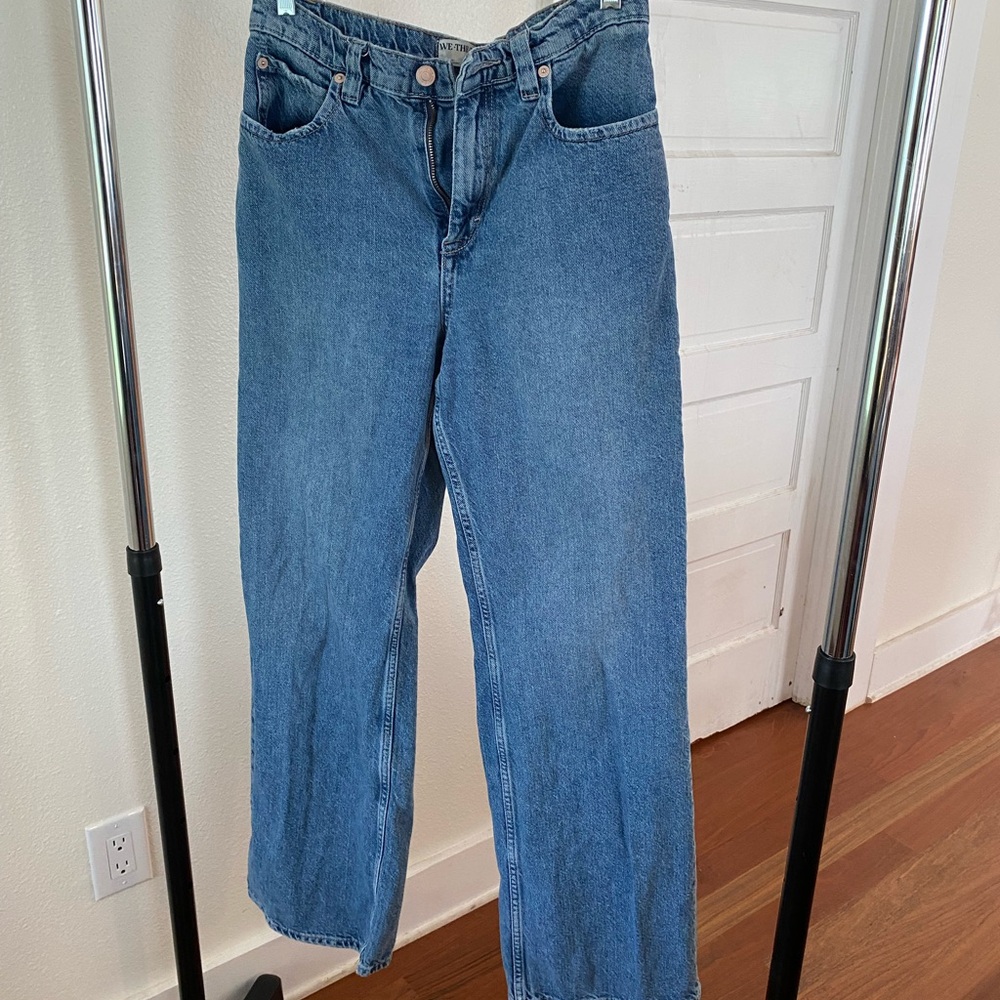 We The Free Relaxed Fit Blue Jeans